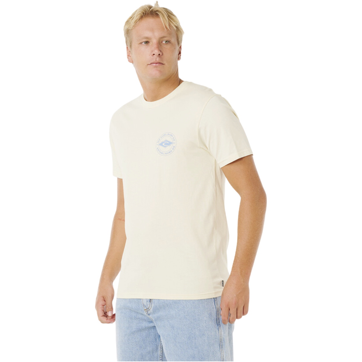2026 Rip Curl Männer Staple Tee 0TQMTE - Lemon Ice